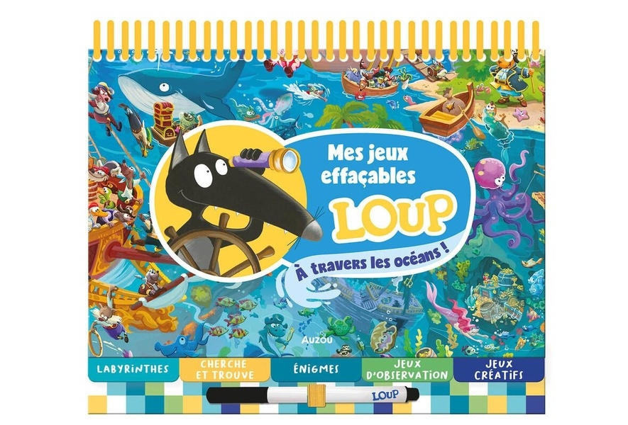 Mes jeux effaçables loup - à travers les océans !