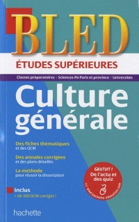 BLED ETUDES SUPERIEURES CULTURE GENERALE