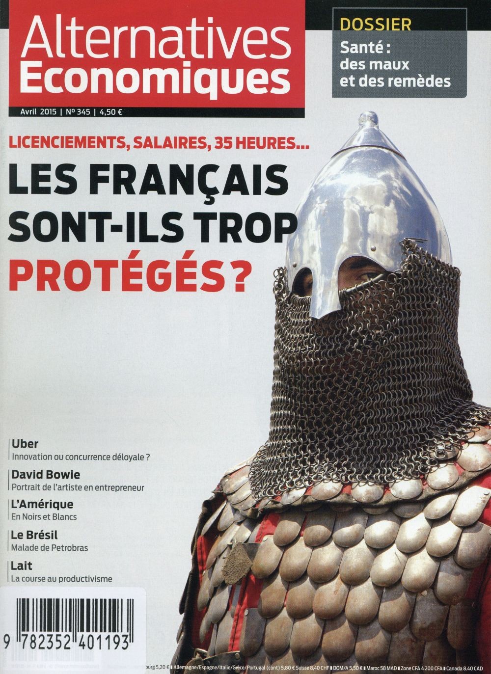 Alternatives Economiques - numéro 345 - mensuel - avril 2015