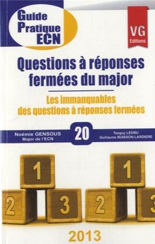 Questions à réponses fermées du major