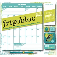 Frigobloc Mensuel 2023 Déco vert (de janv. à déc. 2023) - édition limitée: Calendrier d'organisation familiale