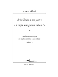 De Höderlin à nos jours : Le corps, une grande raison ?