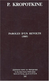 Paroles d´un révolté