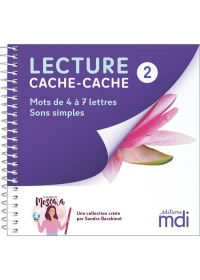 Lecture cache-cache - Livre 2 - Sons simples 4 à 7 lettres