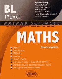 Maths BL 1ère Année Nouveau Programme 2013