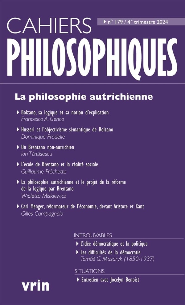 La philosophie autricienne