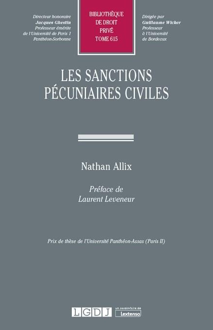 LES SANCTIONS PECUNIERES CIVILES