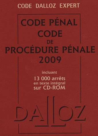 Code pénal et procédure pénale (1Cédérom)