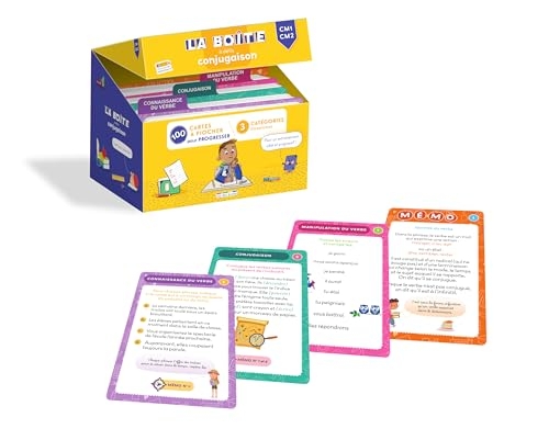 La boîte à défis Conjugaison - CM1-CM2: 100 cartes à piocher pour progresser
