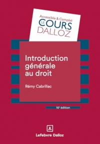 Introduction générale au droit. 16e éd.