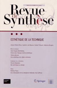 Esthétique de la technique. Tome 133-6e série - Numéro 4, 2012.