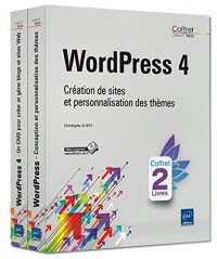 WordPress 4 - Coffret de 2 livres : Création de sites et personnalisation des thèmes