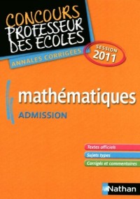 MATHS - CRPE ADMISSION 2011