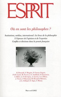 Esprit, N° 383, mars-avril 2 : Où en sont les philosophes ?