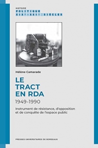 Le tract en RDA, 1949-1990: Instrument de résistance, d’opposition et de conquête de l’espace public