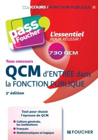 Pass'Foucher - QCM d'entrée dans la fonction publique 3e édition
