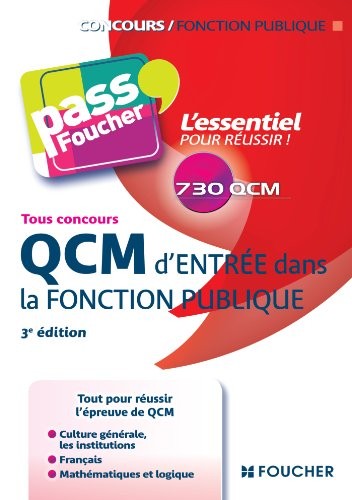 Pass'Foucher - QCM d'entrée dans la fonction publique 3e édition