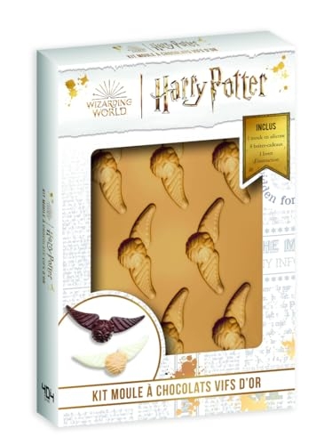 Harry Potter - Kit de pâtisserie et moules Vif d'Or - Fabrique ton Vif d'Or en chocolat ! set d'activités manuelles Harry Potter, idée cadeau parfaite pour les fans