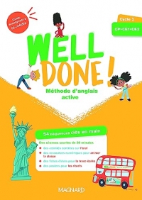Well done ! Anglais cycle 2 (2023) - Guide enseignant bi-media + Fichier photocopiable + Posters