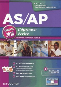 AS/AP L'épreuve écrite Concours 2013