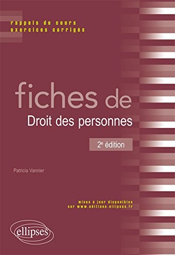 Fiches de Droit des Personnes