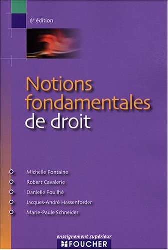 Notions fondamentales de droit