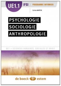 UE 1.1 - Psychologie, sociologie, anthropologie - Semestres 1 et 2