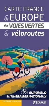 Carte des véloroutes de France et d'Europe