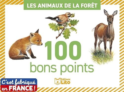 Boite de 100 bons points - Les animaux forêt