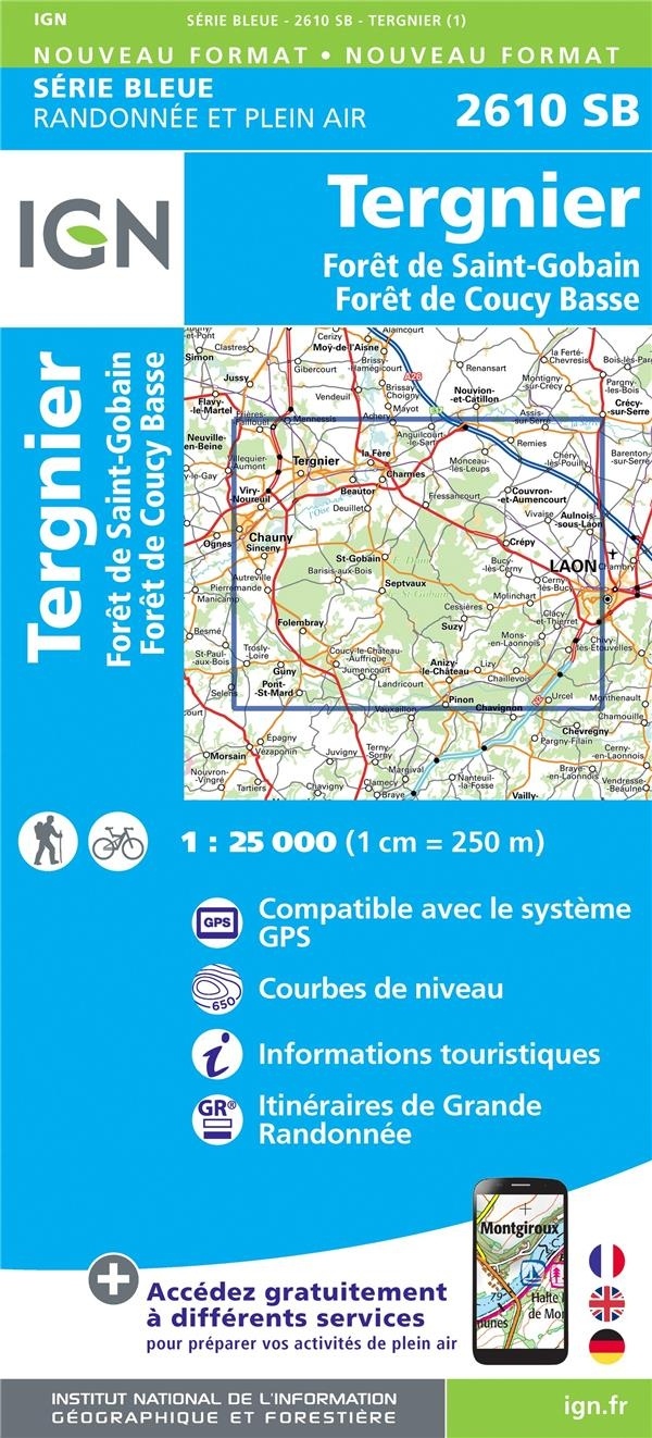 2610sb Tergnie - forêt de Saint-Goban et Coucy Basse