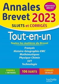 Annales BREVET 2023 Tout-en-un