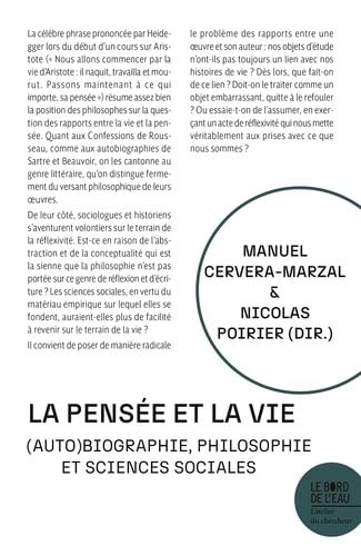 La pensée et la vie: (Auto)biographie, philosophie et sciences sociales