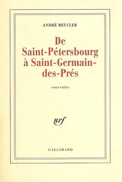 De Saint-Petersbourg à Saint-Germain-des-Prés