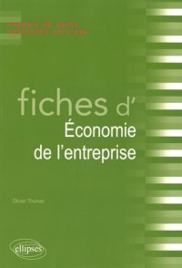 Fiches d'Économie de l'Entreprise