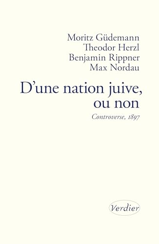 D'une nation juive, ou non: Controverse, 1897
