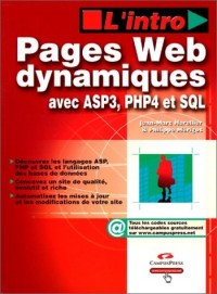 Pages Web dynamiques avec ASP, PHP, SQL