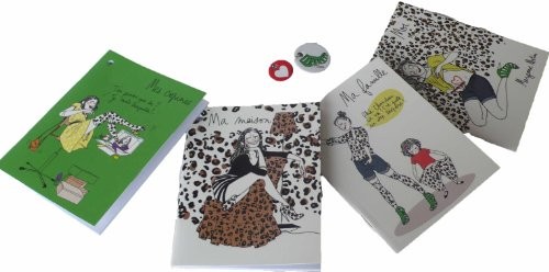 4 carnets pique métal reliés par un anneau