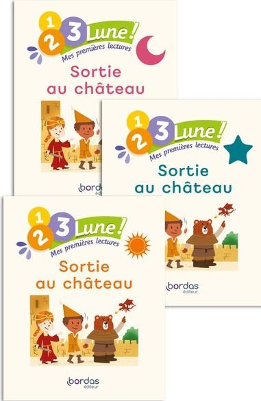 1.2.3 Lune ! Mes premières lectures - Sortie au château (pack 3 niveaux)