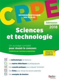 Sciences et technologies : Epreuve orale d'admission CRPE