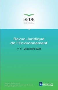 Revue juridique de l'environnement n. 4 - decembre 2022