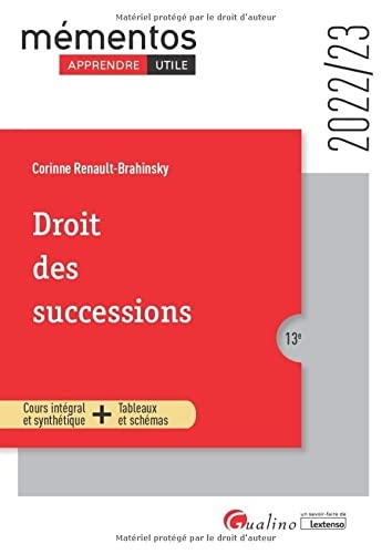Droit des successions: Une présentation des principes organisant l'ouverture de la succession, les conditions nécessaires pour succéder ainsi que les modalités de classement des héritiers (2022-2023)