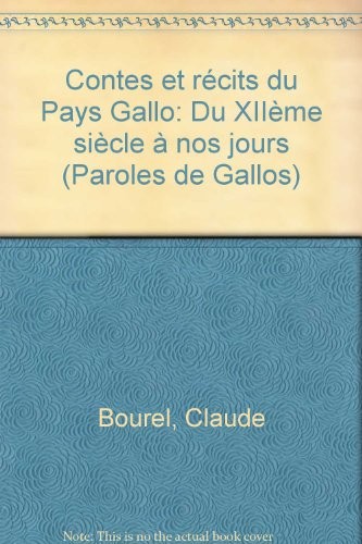 Contes et recits du pays gallo