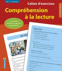 Cahier d'exercices Compréhension à la lecture (CM1 4e primaire) (rouge)