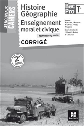 Les Nouveaux Cahiers - Histoire-Géographie-EMC - Tle BAC PRO - Corrigé