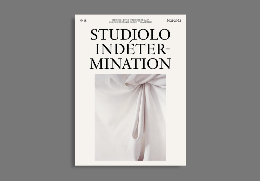 Revue Studiolo, n°18, L'Indétermination