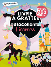 Mon Livre d'Autocollants a Gratter - Licornes