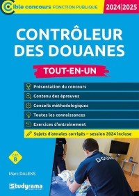 Contrôleur des douanes – Tout-en-un (Catégorie B – Concours 2024-2025)