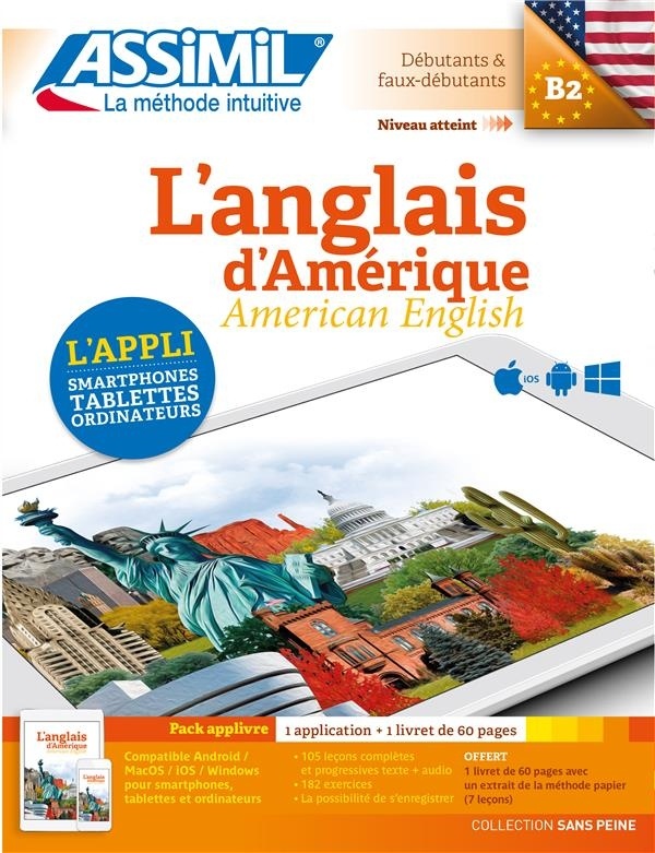 L'anglais d'Amérique : Pack applivre : 1 application + 1 livret de 60 pages