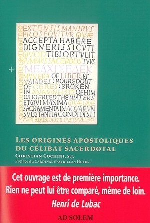 Les origines apostoliques du célibat sacerdotal