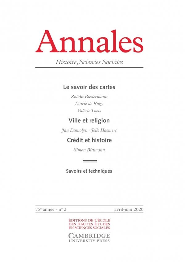 Annales. Histoire Sciences Sociales, N 2020/2 - le Savoir d